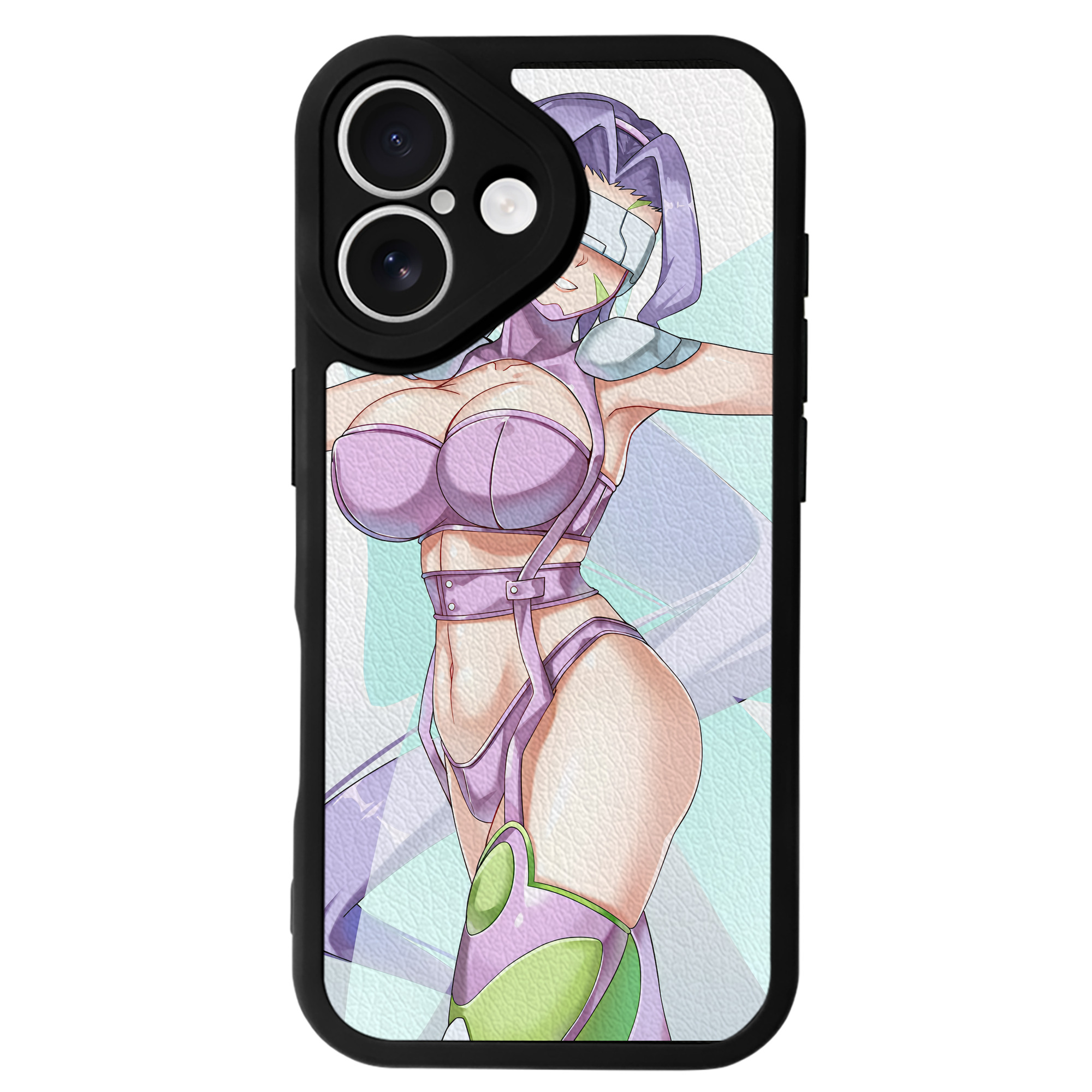 （画像用） Digimon デジタルモンスター/デジモン 【iPhone 16シリーズ対応】シリコンスマホケース（レザー調） 材質：シリコン